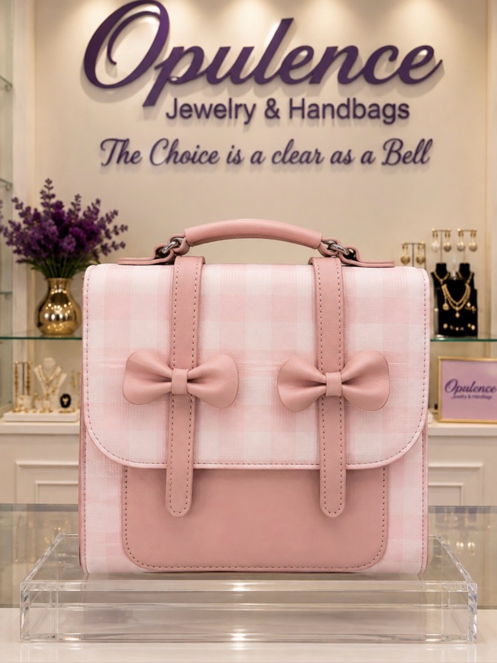 Check Bow Flap Backpack